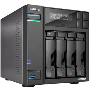 華芸 Asustor Lockerstor Gen 2 AS6704T ( LCD Panel ) 4-Bay NAS 網絡儲存裝置 香港行貨