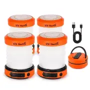 THORFIRE Collapsible Camping Lantern Rechargeable, Hand Crank Lantern Flashli...