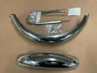 McCauley 16" Bicycle Chromed Polo Fender Set NOS Mint Schwinn Monark Higgins &
