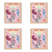 4x Djeco Artistic Loops Atlantis Illustrated Cards Kids/Children Craft Set 7y+