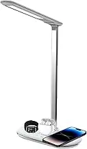 Desktop Lamp | Table Lamp Wireless Charger Bedside Light,Folding Dimmable Eye-Caring Reading Light Charging Stand for Bedroom Bedside Office Nightstand