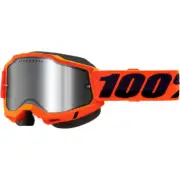 100% Accuri 2 Snow Goggles - Neon Orange - Silver Mirror