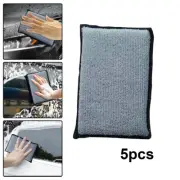 5X Multi Purpose Interior Exterior Car Cleaning Scrub Pad Sponge Wiping Towel