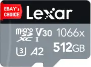 Professional 1066X 512GB MicroSDXC UHS-I Card SD Adapter 160MB/s Read Action Cam