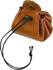 Kisangel Leather Dice Bag Dice Holder Storage for Game Beads Practical Portable