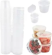 50 pcs Disposable Sauce Pot Condiment Meal Prep Container (25 ml)