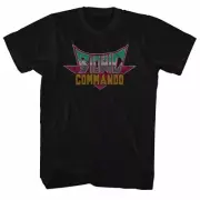 Bionic Commando Pixel Logo Black Adult T-Shirt
