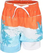 [Aisyee] Swimming Trunks Boys Kids Swimming Shorts Quick Drying Board Shorts Compression Liner Beach Shorts 3-16 Years