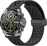 Compatible with ALPHAGEAR Smartwatch Bands, 22mm Quick Release Breathable Soft Silicone Sport Band Replacemet Straps Compatible with ALPHAGEAR Bravo II, Bravo XL, Raptor, Commander, Juliet Smartwatch