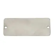 C.H. Hanson Blank Tag,SS,1in H,2in W,Silver,PK25 43065 C.H. Hanson 43065