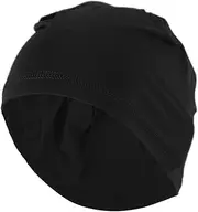 [X AUTOHAUX] Cycling Hat Sweat Wicking Breathable Hard Hat Liner Nylon Ice Silk Fabric Black 26x15cm 1 Pcs