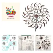 Wind Spinners Outdoor Metal Large 360 Degrees Kinetic Wind Sculptures& Spinne...