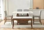 DIONE 6 Piece High Dining Setting