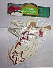 Holiday Handicrafts Fabric Angel Tree Topper, NIP