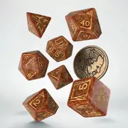 The Witcher Dice Set Vesemir - The Wise Witcher Dice Set 7 with Coin