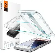 SPIGEN EZ Fit for Samsung Galaxy S25 Ultra Screen Protector, Easy Application Auto Alignment Technology Installation Tray, Oleophobic Coating 9H Tempered Slim Glass [2-Pack] - Clear