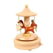 Spring Musical Box Toy Roundabout Music Table Toy Girl Birthday Xmas Supply