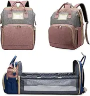 AZOOKEN Baby Changing Bag Backpack,Multifunction Baby Bags Mummy Shoulder Bag for Travel Shopping Camping with Bed Unisex for Moms & Dads
