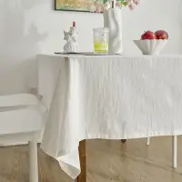 在飛比找樂天市場購物網優惠-白色桌布ins風純棉布藝褶皺肌理拍照攝影背景野餐布宿舍書桌臺
