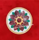 18'' white Marble Table Top coffee dining inlay Malachite decor round mosaic