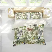 3D Tropical Jungle Animals Quilt Cover Set Bedding Set Pillowcases 176