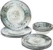 Certified International 89470RM Radiance Cream Melamine 12 pc Dinnerware Set
