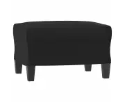 vidaXL Footstool Black 60x50x41 cm Faux Leather