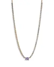 Nadri Tennis Emerald Cut Necklace, 18