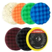 7-Inch Polishing Pad Kit - 7 Pieces for Waxing and Buffing