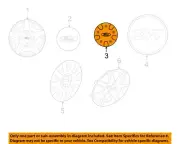 FORD OEM 00-03 Focus Wheels Covers Trim-Wheel Cap YS4Z1130BB