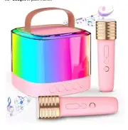 Mini Karaoke Machine for Kids Adults, Portable Bluetooth Karaoke Q21 Pink