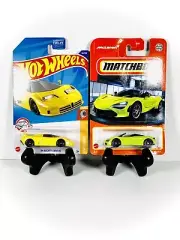 JUMP: Bugatti EB110 SS vs McLaren 720 Spider, Hot Wheels & Matchbox, 1:64, 3+