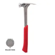 17 oz. milled face framing hammer | milwaukee claw steel straight new nail tool