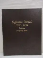 Dansco Coin Album #8113 Jefferson Nickels 1938-2005 with Proofs (P D & S Mints)