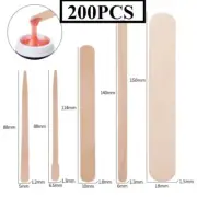 50/100/200PCS Disposable Wood Stick Beauty Spatulas Log Hair Removal Wax Coating