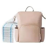 Diaper Bag Leather | Toddler Bags - PU Leather Diaper Backpack Travel Pouch Multi-function Waterproof for Mommy