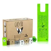100% Certified Home Compostable Dog Poop Bags with Handles - 10% to Charity -...