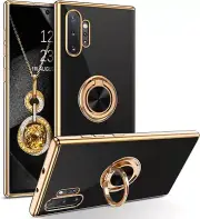 For Samsung Galaxy Note 10 Plus Case Ring Stand Shockproof Heavy Duty Cover