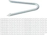 Fence Staple Nails Wear Resistant Reliable Easy to Use Fasteners Heavy Duty for Lawn Posts Gardening Meadow, 200 Pieces