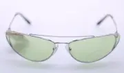 Prada SPR 62V 1BC-348 Cat Eye Silver/Light Green Lenses Sunglasses (#206)