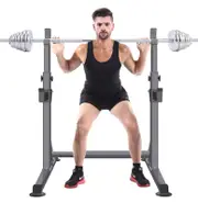 Home Gym Squat Rack Adjustable Barbell Rack Bench Press Weight Lifting