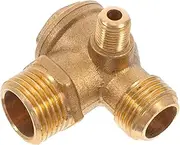 STOBAZA Air Compressor Valve Air Compressor Accessories Pressure Valve Industrial Pneumatic Fittings Pneumatic Connector Fittings Garage Accessories Joint Tools Copper Golden