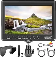 Neewer F100 7 Inch Camera Field Monitor Video Assist Slim IPS 1280x800 HDMI Input 1080p with Sunshade for DSLR Cameras, Handheld Stabilizer, Film Video Making Rig (Battery and Adapter NOT Included)
