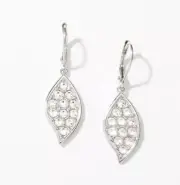 Touchstone Crystal Earrings 1 1/2” Drop Clear New Condition