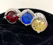 Swarovski Crystal SCS Event Brooch Pin Rhodium Plated Various Crystal Colours