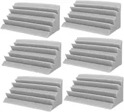 Kisangel 6pcs Low Frequency Soundproofing Panels for Walls Sound Absorbing Padding for Ktv Home Theater High Performance Acoustic for Noise Reduction Sound Quality Improvement
