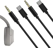 Audio Cable for Sony WH-ULT900N WH-1000XM5/1000XM4/1000XM3,WH-XB920N/910N/900N, WH-CH710N MDR-XB950BT INZONEH5 Headphones, USB-C to 3.5mm TRS Replacement Aux Cord (3 ft/1m 2Pack)