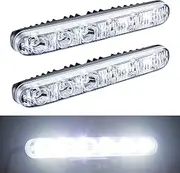 YIJINSHENG Auto 2PCS Fit 6 LED High Power LED Daytime Running Lights Driving Lamp Universal Fit LED Car Fog Light