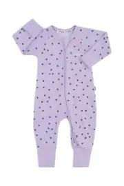 Bonds: Poodlette Zippy Wondersuit - Ditsy Dot Purple (Size 1)