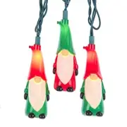 Kurt Adler 10 Light Red and Green Gnome Light String UL4351